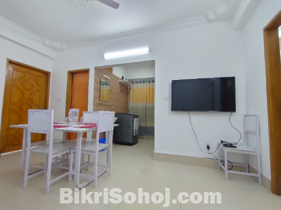 Rent Furnished Three-Bedroom Flat In Bashundhara R/A